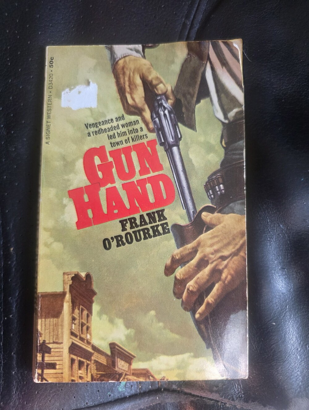 Gun Hand by Frank O’rouke paperback western first printing 1968 - Rare!